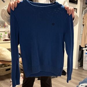 Classic Blue Crewneck Sweater - Unbranded